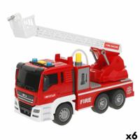 Brandweerwagen met licht en geluid Speed & Go 26 x 14 x 9 cm (6 Stuks) - thumbnail