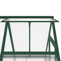 VidaXL Tuinkas met basisframe 169x114x202 cm aluminium groen - thumbnail