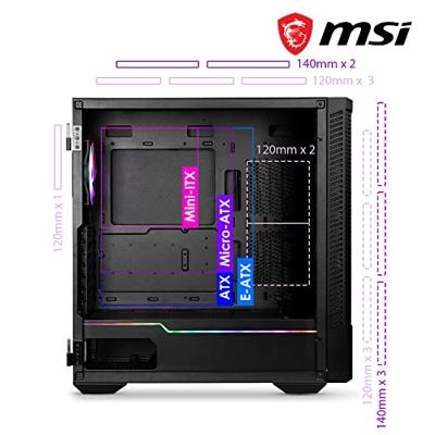 Micro Star International Computer MPG VELOX 100P AIRFLOW Midi-tower PC-behuizing Zwart