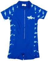 Playshoes zwempak Haai Blauw-110-116 - thumbnail