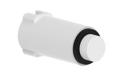 Kirchhoff Kunststof bouwplug, wit, 1/2", drukloos - 98913200