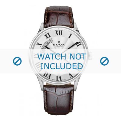 Edox horlogeband 83010-3B-AR Leder Donkerbruin + standaard stiksel Edox horlogeband 83010-3B-AR Leder Donkerbruin + standaard stiksel