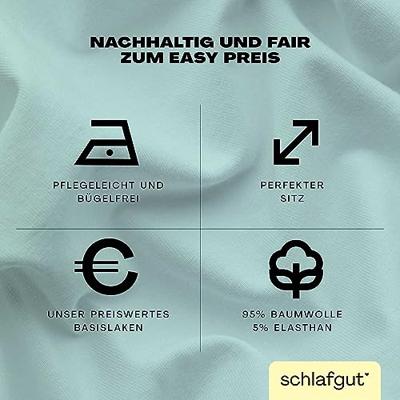 Schlafgut Schlafgut EASY Jersey Elasthan Hoeslaken M - 120x200 - 130x220 435 Petrol Light - thumbnail