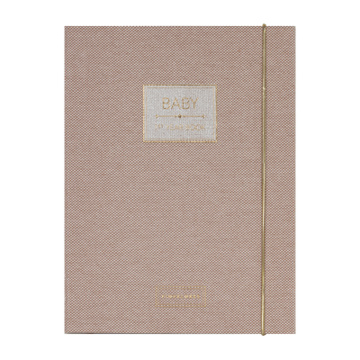 Pimpelmees Baby's 1st Jaar Boek Mono Luxe Warm Nude