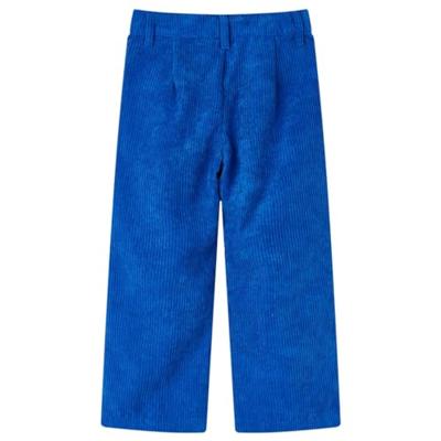 Kinderbroek 104 ribfluweel kobaltblauw - thumbnail