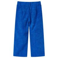 Kinderbroek 92 ribfluweel kobaltblauw - thumbnail