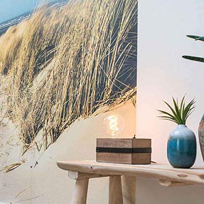 QAZQA Industriële tafellamp hout - Reena QAZQA Industriële tafellamp hout - Reena