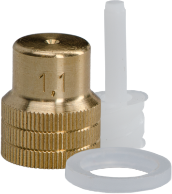 Mesto Spuitdop 1,1 mm met Wervel Mesto Spuitdop 1,1 mm met Wervel