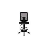 Topstar Werkdraaistoel | vloerglijders + voetring | polyurethaanschuim zwart | 590-840 mm | 1 stuk - 73280PU0T 73280PU0T - thumbnail