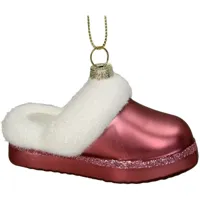 Kersten Ornament Ugg Pantoffel glas roze 6.3cm - thumbnail
