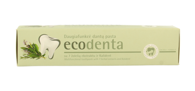 Ecodenta Tandpasta multifunctioneel 7 kruiden 100 Milliliter Ecodenta Tandpasta multifunctioneel 7 kruiden 100 Milliliter