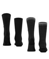 Burlington 2-paar Everyday heren sokken - Stripe - Biologisch katoenen sokken met streep print - thumbnail