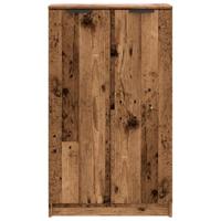Schoenenkast 59x35x100,5 cm bewerkt hout oud houtkleurig - thumbnail