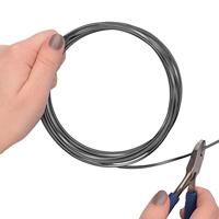 Vaessen Creative • aluminiumdraad triangle embossed 2.8mmx5m anthracite - thumbnail