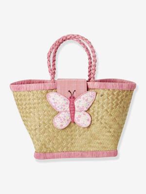 Kindertas met vlinder rice van raffia rozen Kindertas met vlinder rice van raffia rozen
