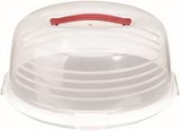 Curver taartdoos 35cm rond wit/transp. - thumbnail
