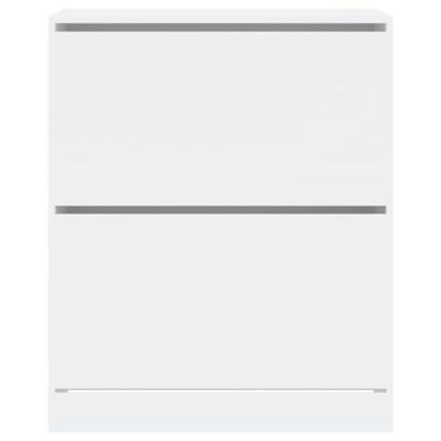 VidaXL Schoenenkast 80x34x96,5 cm bewerkt hout wit VidaXL Schoenenkast 80x34x96,5 cm bewerkt hout wit