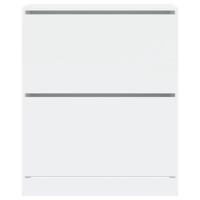 VidaXL Schoenenkast 80x34x96,5 cm bewerkt hout wit - thumbnail