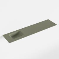 MONDIAZ LEX Army solid surface inleg wastafel voor toiletmeubel 120cm. Positie wasbak links - thumbnail