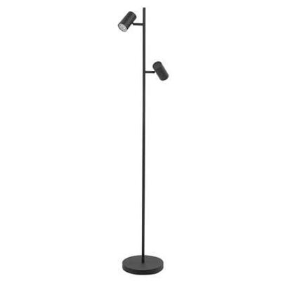 Highlight Vloerlamp Burgos 2 lichts H 142 cm zwart