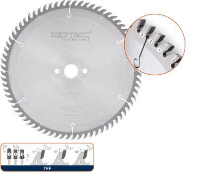 Rotec HM platenopdeelzaagblad, ø420x4,8x60mm Z=72 TFF - 5547120