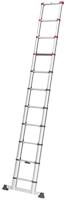 Hailo t80 aluminium telescoopladder 11 treden + stabilisatiebalk 103-322 cm - thumbnail