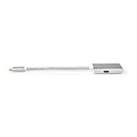 USB-Adapter | USB 3.2 Gen 1 | USB-C Male | Mini DisplayPort | 0.20 m | Rond | Verguld | Gebreid / Nylon | Zilver | Cover Window Box - thumbnail