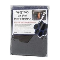 Dog Gone Smart 3-in-1 achterbank hondenhoes voor auto - zwart, zeer absorberend microvezelmateriaal met hangmat veiligheidsfunctie - duurzame Oxford waterdichte stof - hondenautostoelhoes voor - thumbnail