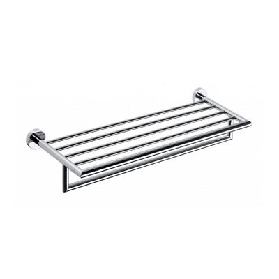 Dubbele Handdoekhouder Sapho X-Round Hangend met Plankopslag 65x21.5 cm Chroom Dubbele Handdoekhouder Sapho X-Round Hangend met Plankopslag 65x21.5 cm Chroom