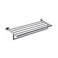 Dubbele Handdoekhouder Sapho X-Round Hangend met Plankopslag 65x21.5 cm Chroom - thumbnail