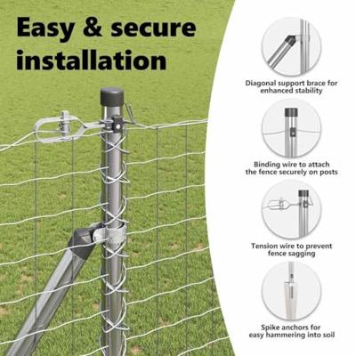 VidaXL Afrasteringspaal 7 pcs zilver staal