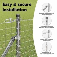 VidaXL Afrasteringspaal 7 pcs zilver staal - thumbnail