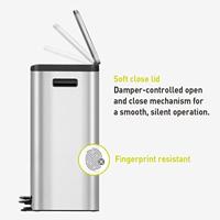 EKO pedaalemmer ecocasa 3x15 l matzilverkleurig - thumbnail