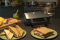 EMERIO ST-109562 Sandwich toaster RVS, Zwart - thumbnail