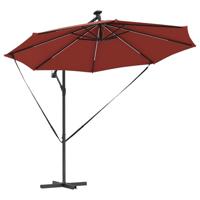 Cantilever Banana Parasol Terracotta 294 x 294 x 248 cm - thumbnail