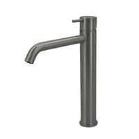 Hotbath Cobber hoge wastafelmengkraan met gebogen uitloop zonder waste verouderd ijzer CB003HCAI - thumbnail
