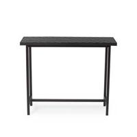 Warm Nordic Herringbone Console Table zwart - thumbnail