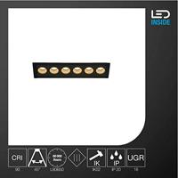 SLV 1005416 MILANDOS 6 LED-inbouwlamp LED vast ingebouwd Zwart - thumbnail