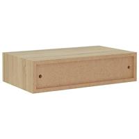 Wandschappen 2 st met lade 40x23,5x10 cm MDF eikenkleurig - thumbnail