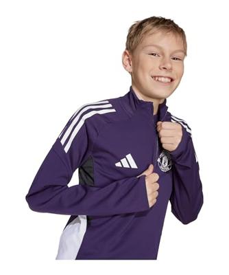 Manchester United 1/4 Zip Trainingspak Junior 2025/2026 - Maat 140 - Kleur: ZwartPaars | Soccerfanshop