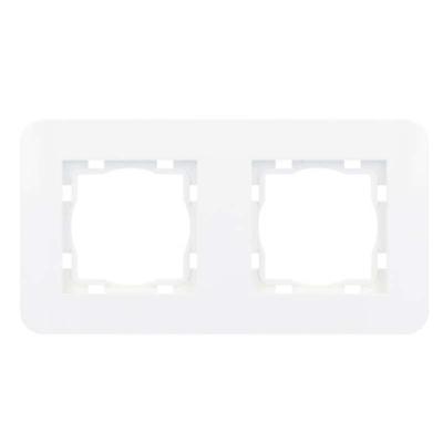 Wit Afdekraam 2 voudig ultra wit RAL9010 8072UW ronde hoeken Eslohe