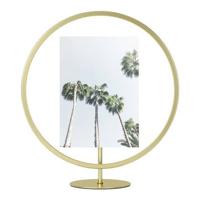 Umbra Infinity fotolijst 26x30x10cm staand rond Iron goud mat 1012272-221 - thumbnail