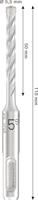 Bosch Accessoires PRO SDS plus-5X Hamerboor | 5,5 x 50 x 110 mm - 2608707230 - thumbnail
