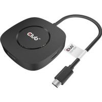 club3D CSV-1550 USB-C (USB 3.2 Gen 2) multiport hub Zwart - thumbnail