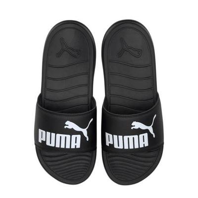 Puma Popcat 20 badslippers zwart/wit Puma Popcat 20 badslippers zwart/wit