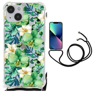 iPhone 14 Plus Case Orchidee Groen
