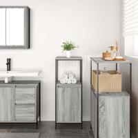 Badkamermeubel met planken 36x35x95 cm grijs sonoma - thumbnail