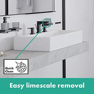 Hansgrohe Wastafelmengkraan Talis E 3-Gats Met Trekwaste Mat Zwart - thumbnail