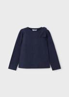 Mayoral Meisjes shirt lange mouw - Navy blauw - thumbnail