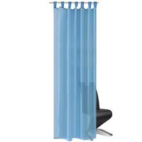 VidaXL Turquoise vitrage 140 x 245 cm 2 stuks - thumbnail